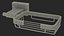 Ensemble d'accessoires muraux pour salle de bain Chrome