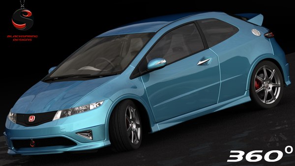 3d model honda civic type-r 2007