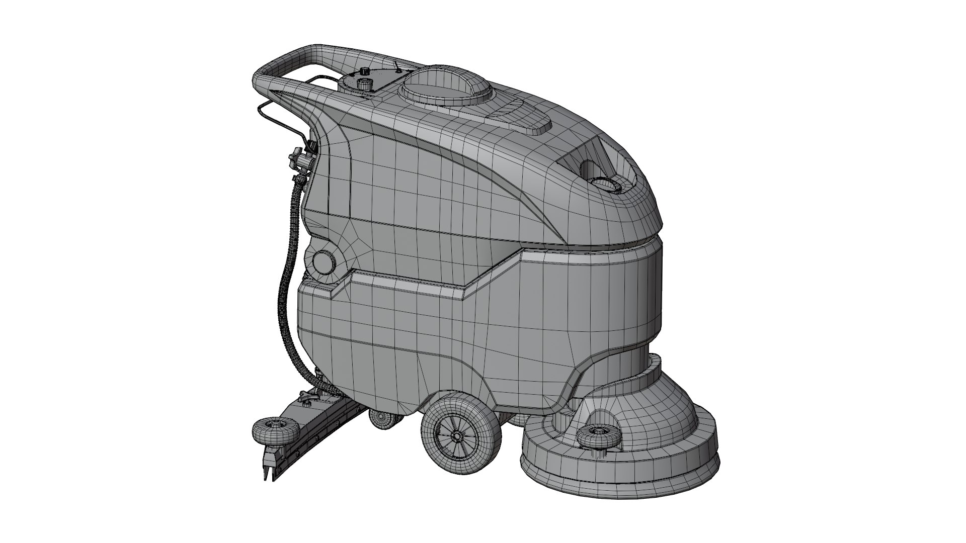 Floor Scrubber Machine 3D Model - TurboSquid 2238344