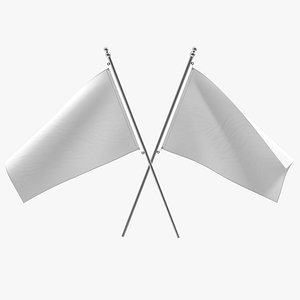 White Flag 3D Model