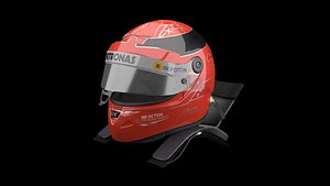 michael schumacher helmet 3D