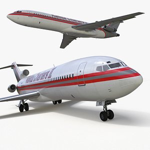 Boeing 727 Kalitta Charters II Rigged for Cinema 4D