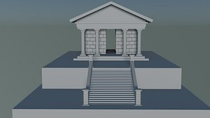 3D Model of a Greek Temple 3D