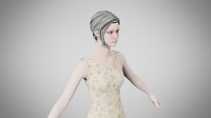 Dress 36 Ivory Garden Brocade