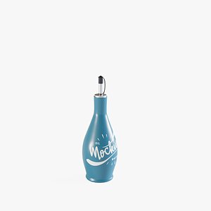 Ceramic Oil Bottle Mockup 3