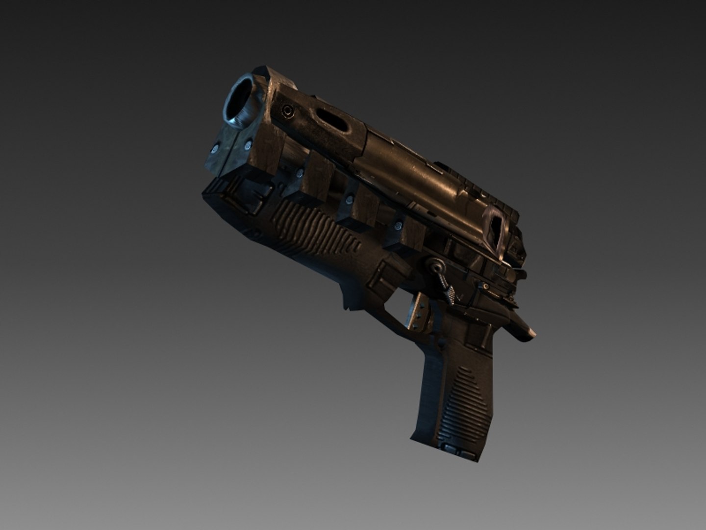 Pistol Ready 3d Model