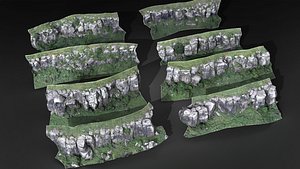3D model mountain rock scanned pack