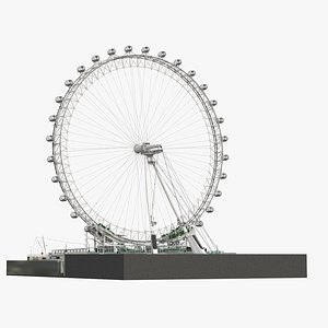 3D Observation Ferris Wheel Rigged for Maya model