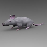 Low Poly Animated Rat