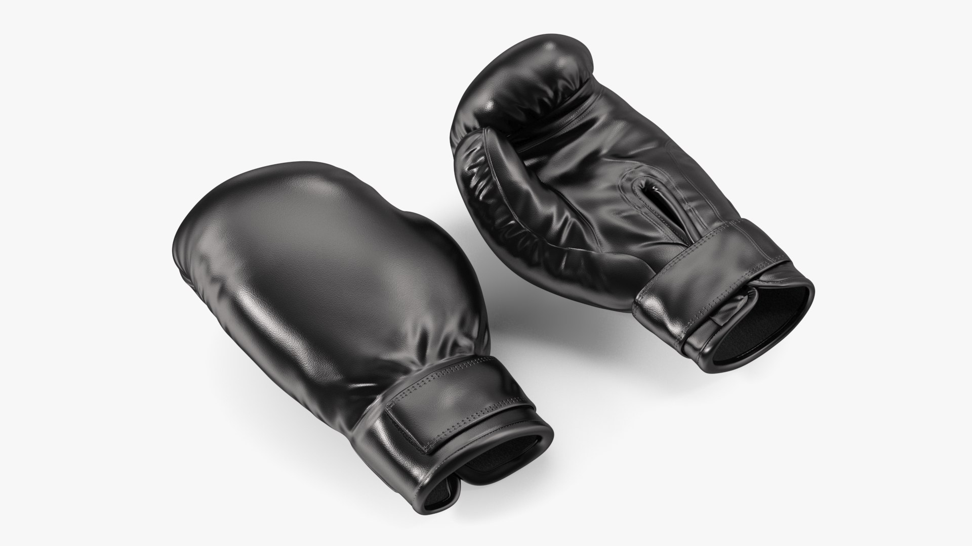 Black Sparring Boxing Gloves 3D model - TurboSquid 2158462