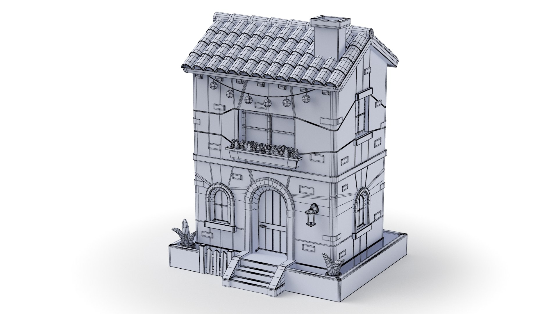 Latin American Cartoonish House Low Poly 3D Model 3D Model - TurboSquid ...
