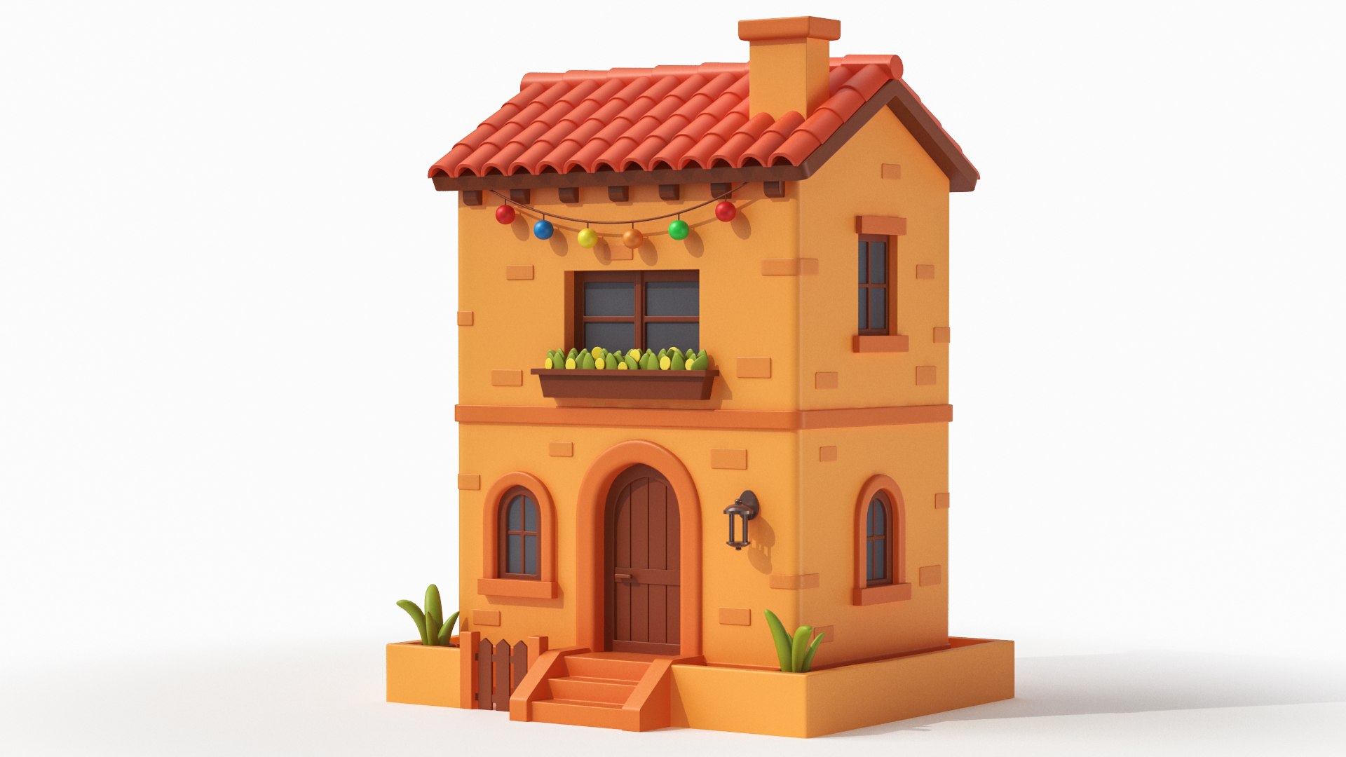 Latin American Cartoonish House Low Poly 3D Model 3D Model - TurboSquid ...
