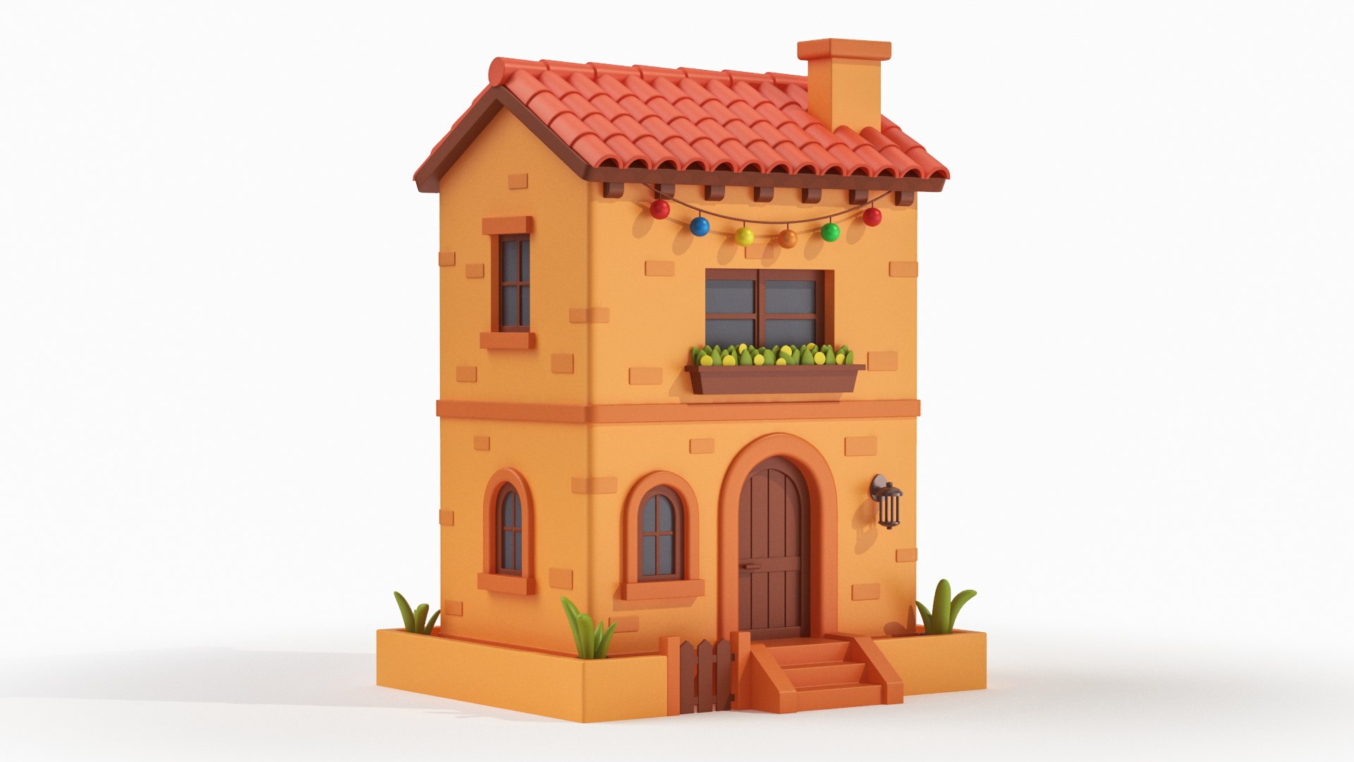 Latin American Cartoonish House Low Poly 3D Model 3D Model - TurboSquid ...