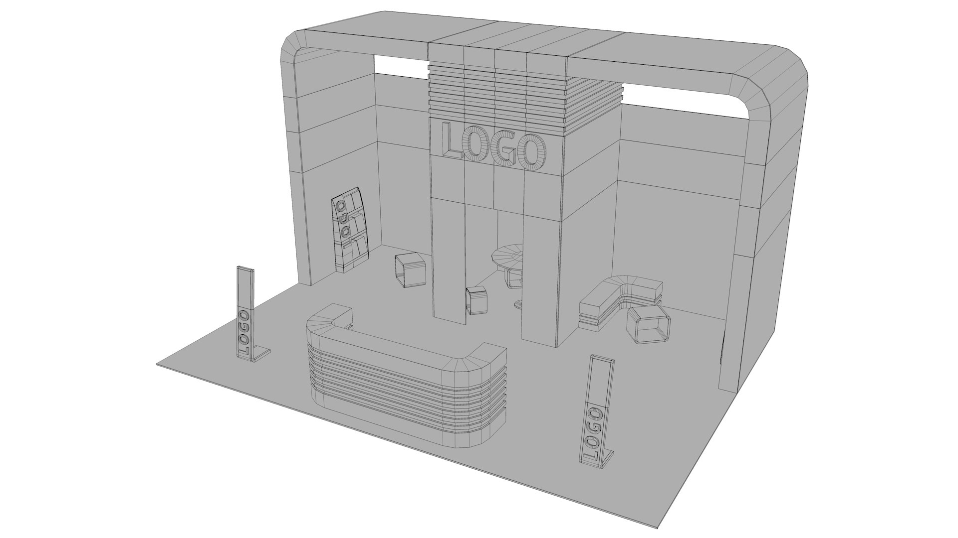 Exhibition Expo Stand Model - TurboSquid 1541764
