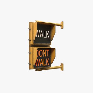 3D Dont Walk Lamp