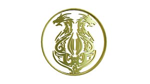 Dragon gold medal 3D model