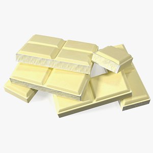White Chocolate Squares 3D model
