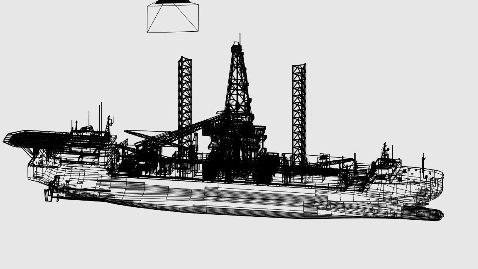 Drillship Drill Ship 3d Model