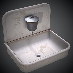 3D model old sink