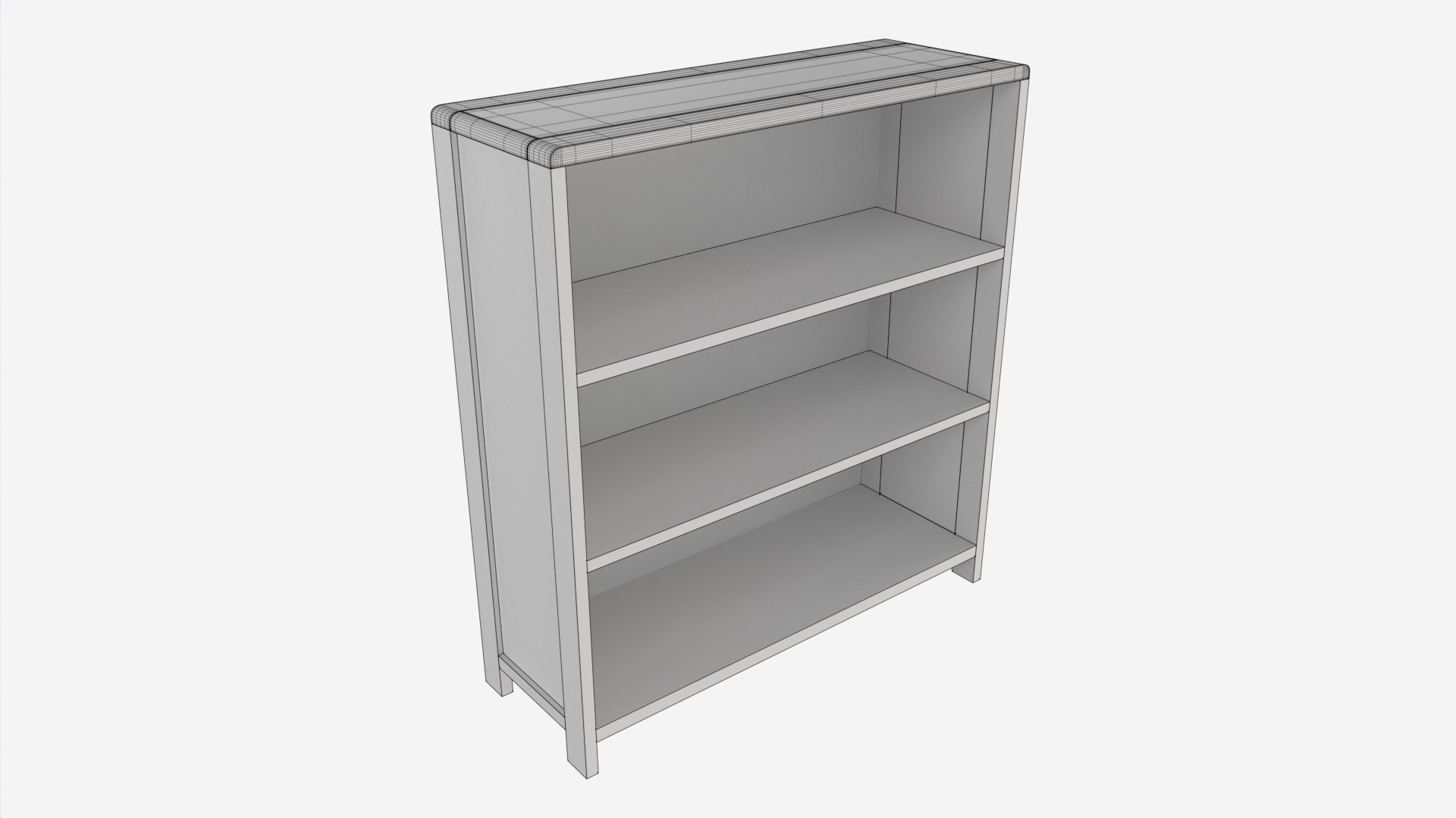 Low Bookcase Ercol Bosco 3D Model TurboSquid 1988336