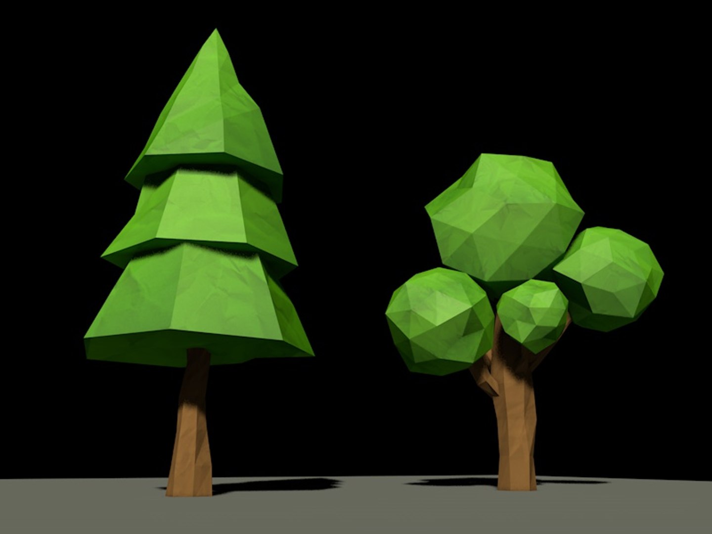 Trees Loop Animation 3d Model