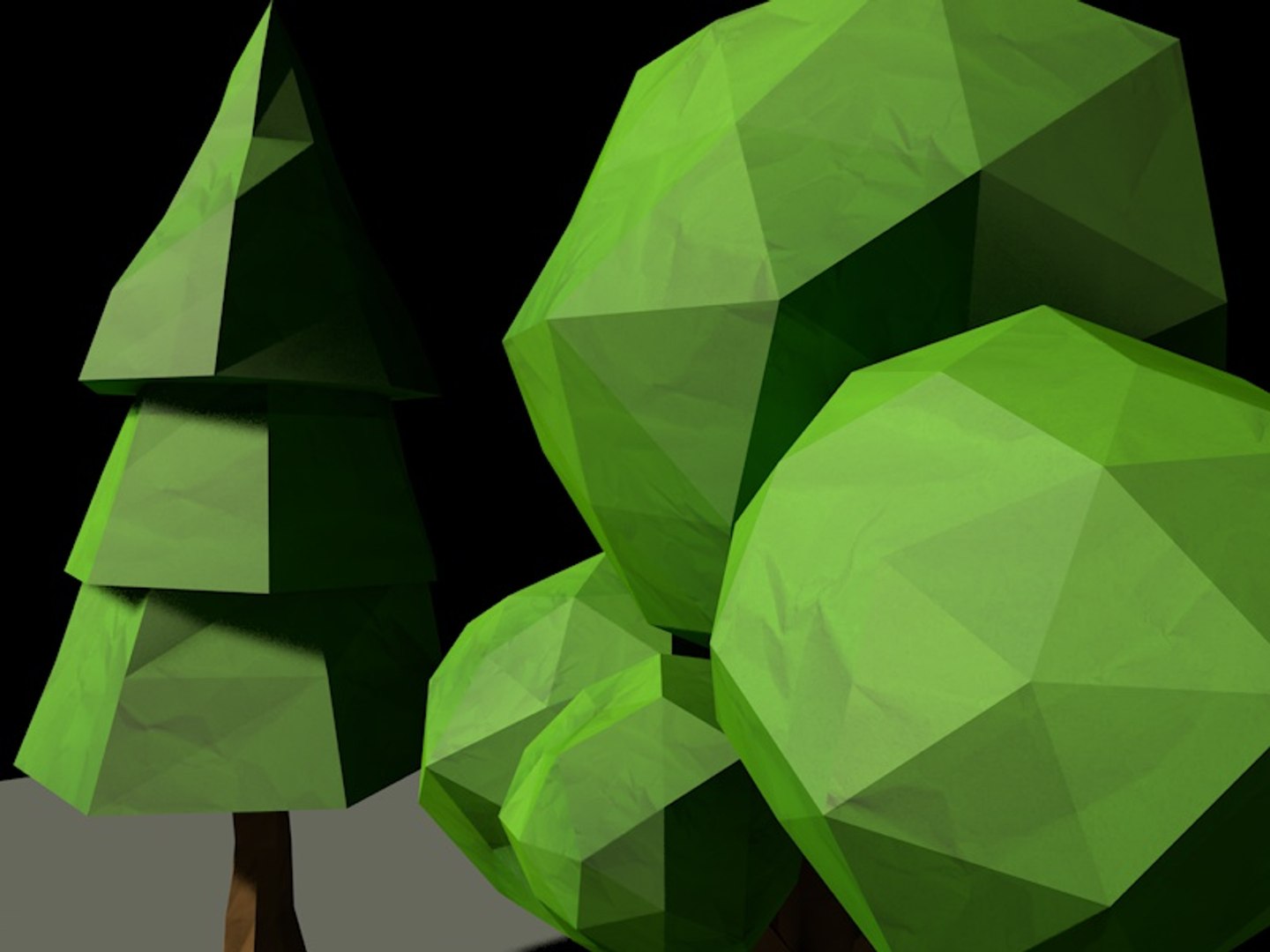 Trees Loop Animation 3d Model