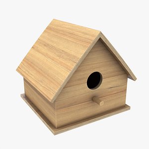 3D model Wooden Birdhouse