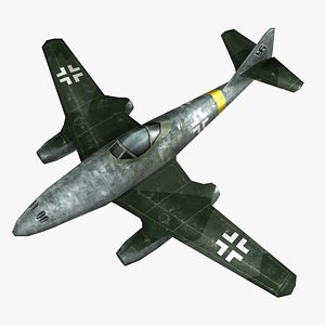 messerschmitt jet fighter 3D model