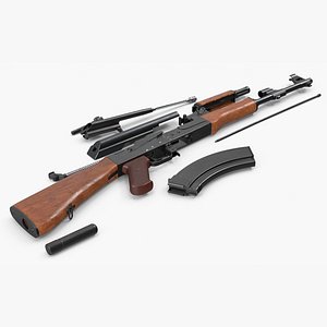 AK 47 Disassembled