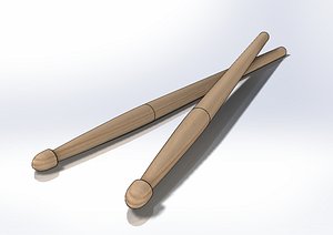 3d drum sticks 5b