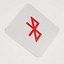 Icono de Bluetooth rojo