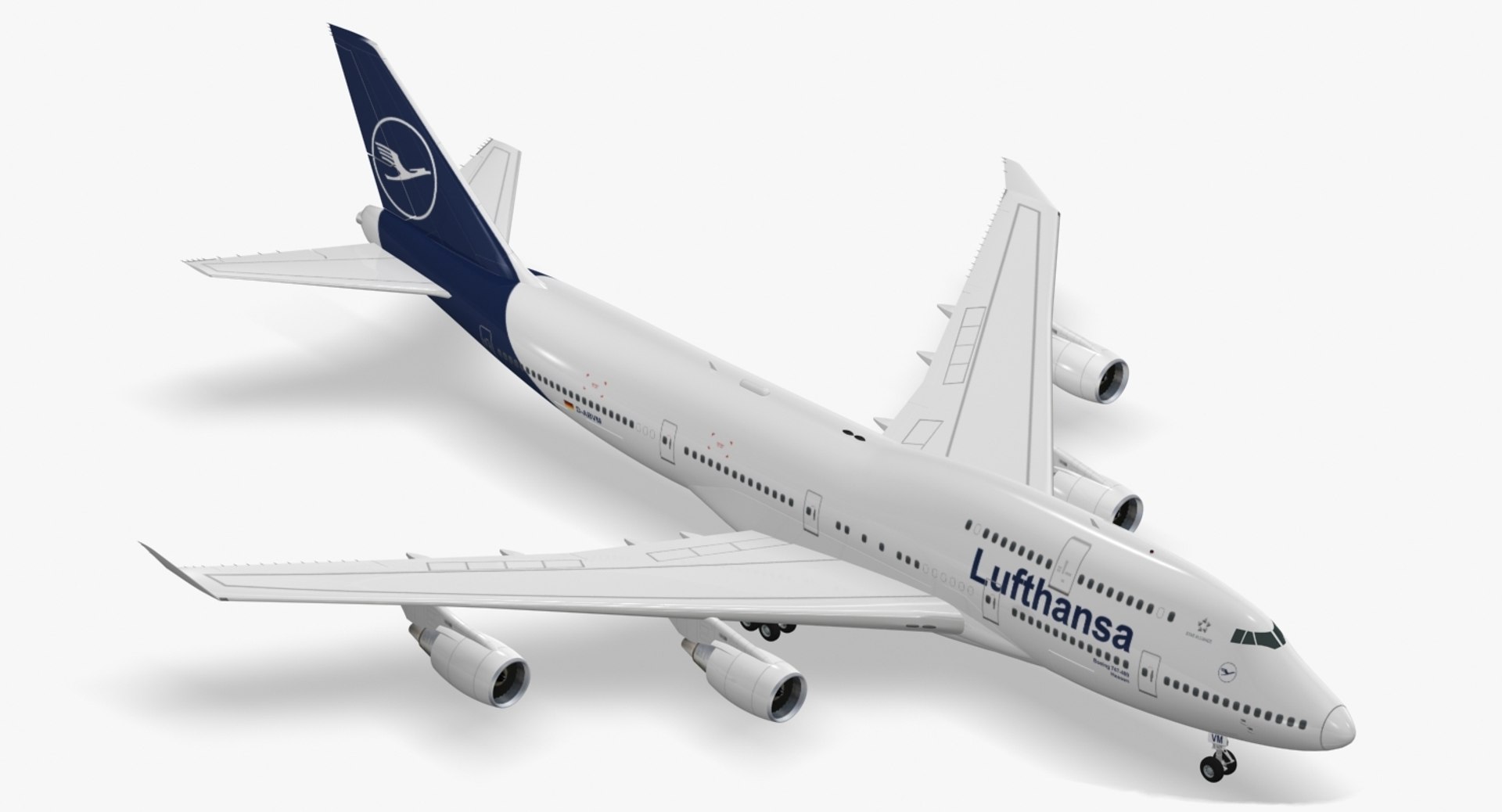 3D boeing 747-400er lufthansa - TurboSquid 1290158