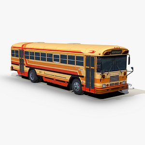 3D blue bird tc2000 transit model