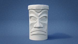 Tiki Totem Pole V2 3D model