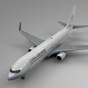 3D china airlines boeing 737-800 model