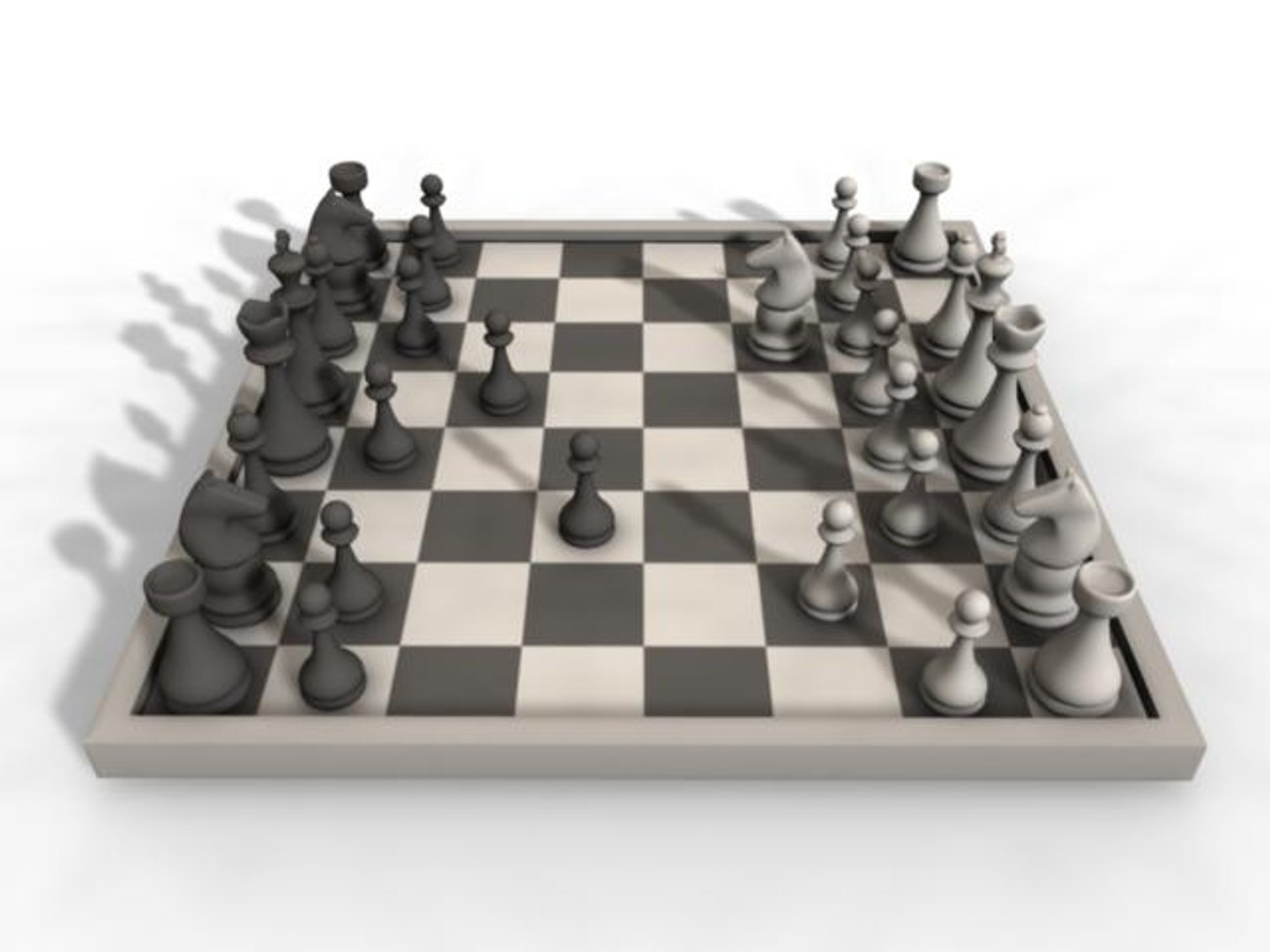 chess board 3d model