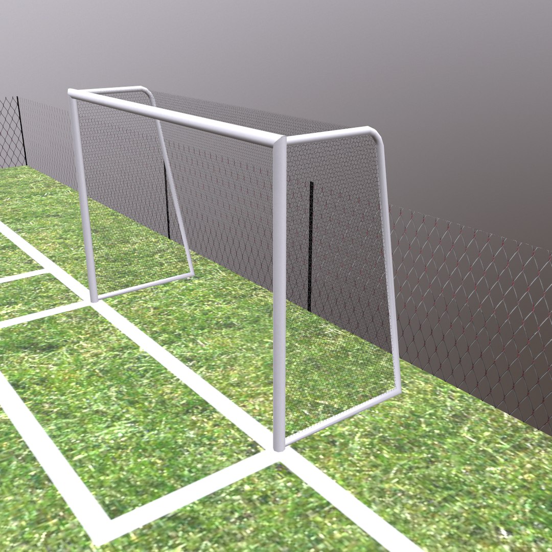 3D Football Field Low Poly - TurboSquid 2391626