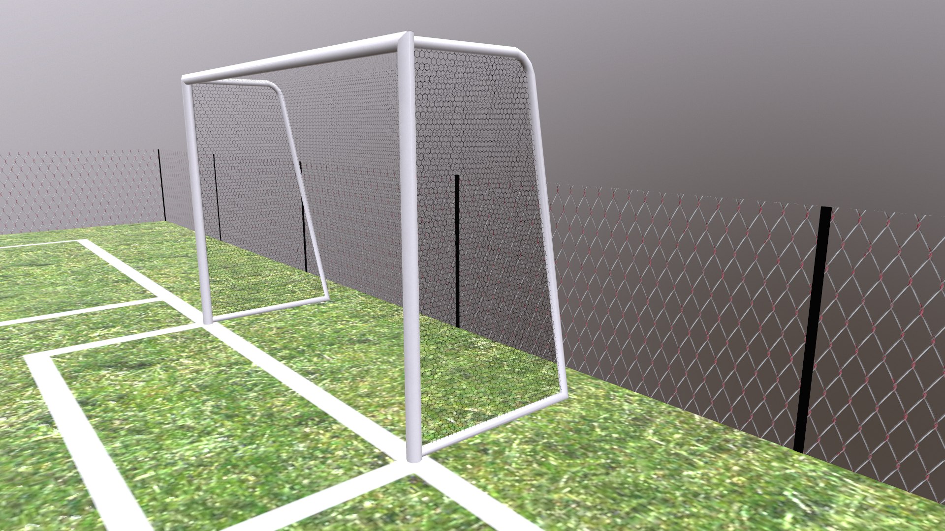3D Football Field Low Poly - TurboSquid 2391626