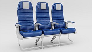 3D airplane seat model