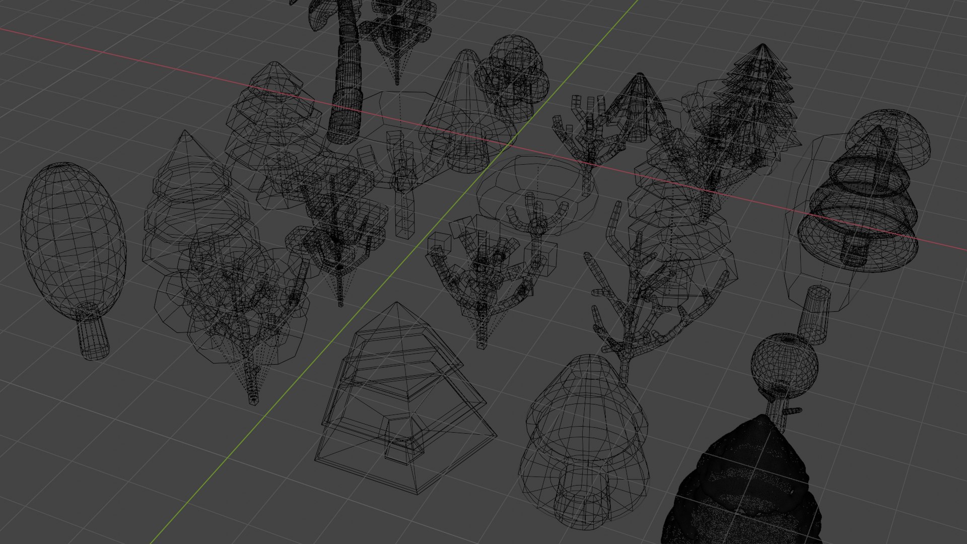 3D Model Low Poly Tree Pack - TurboSquid 2169348