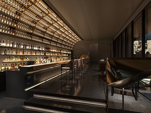 Modern bar 3D model