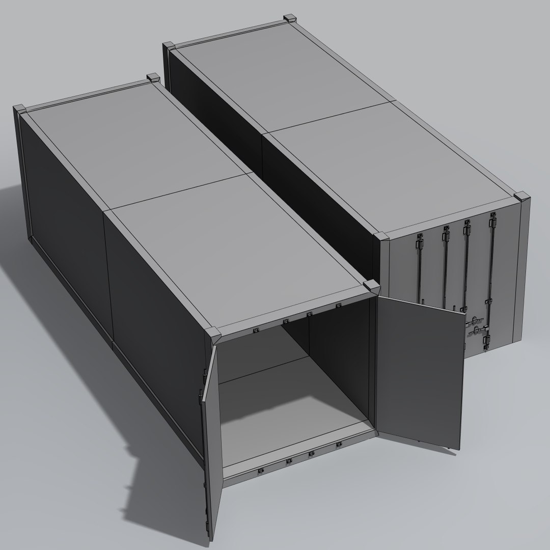 realistic freight container max