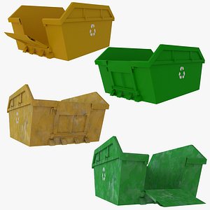 3D Skip Dumpster Collection model