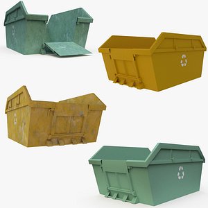 3D Skip Dumpster Collection model