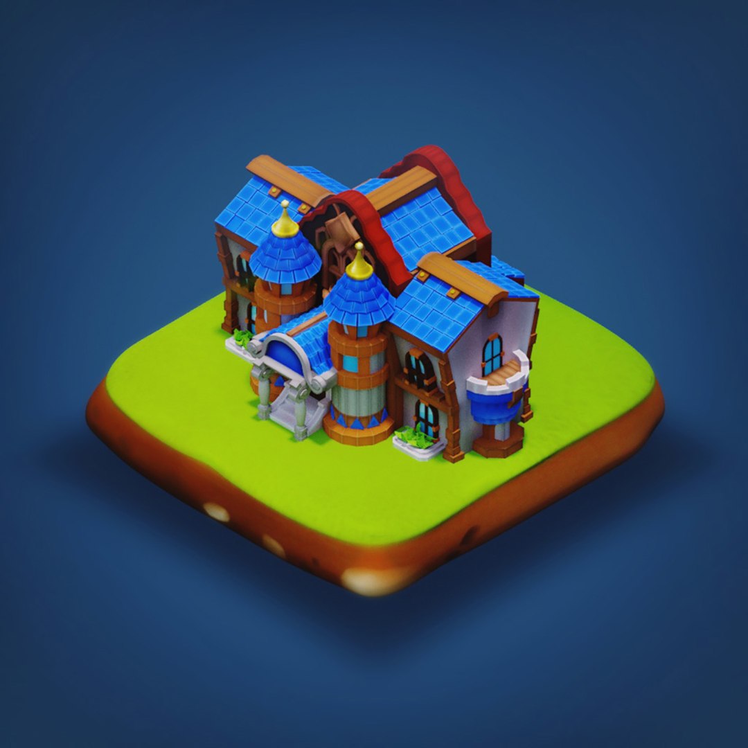 3D - Rpg Medieval Low-poly Building - TurboSquid 1378028