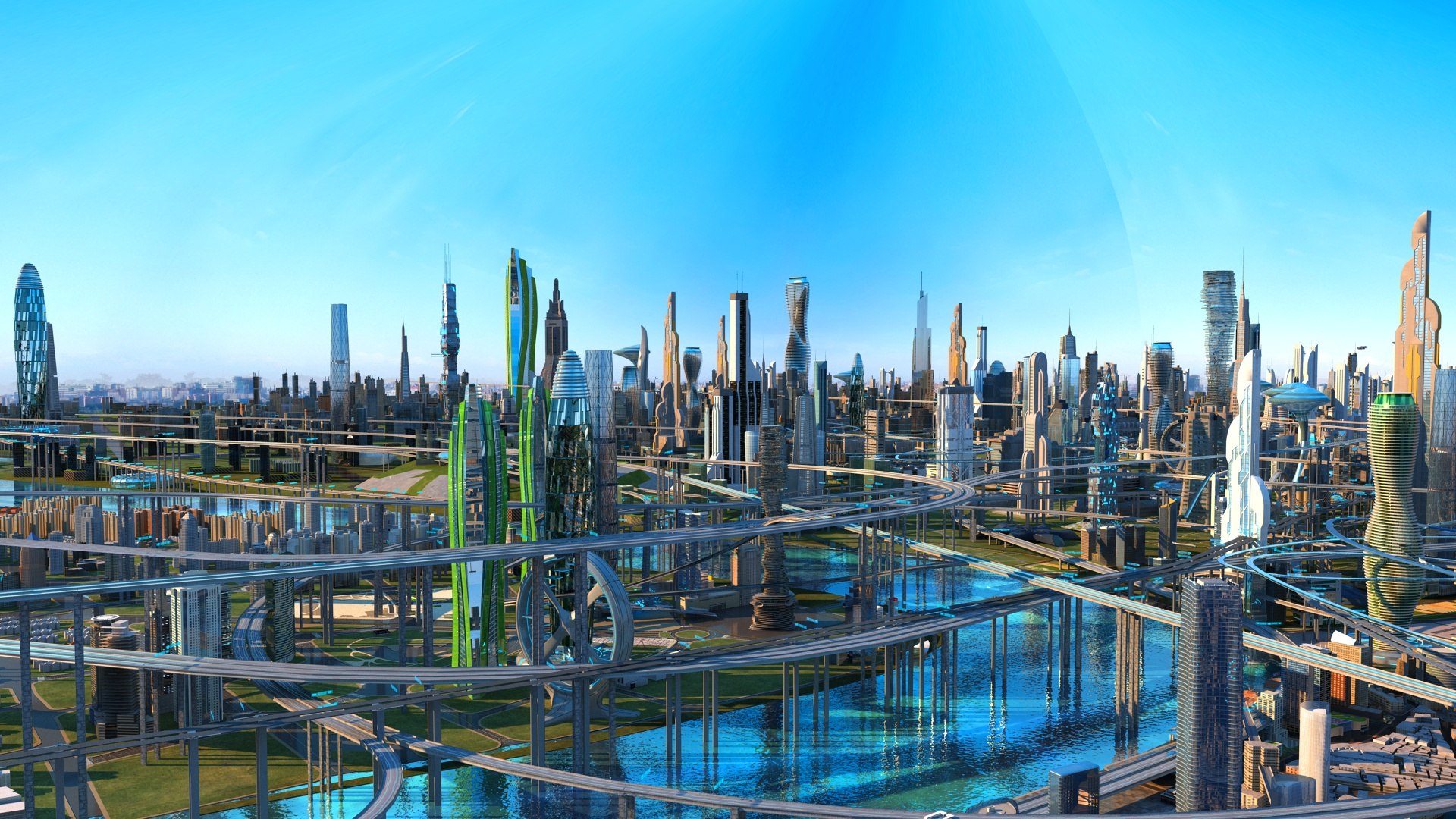 3D Future City - TurboSquid 1964466