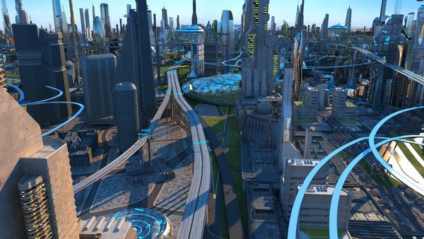 3D Future city - TurboSquid 1964466