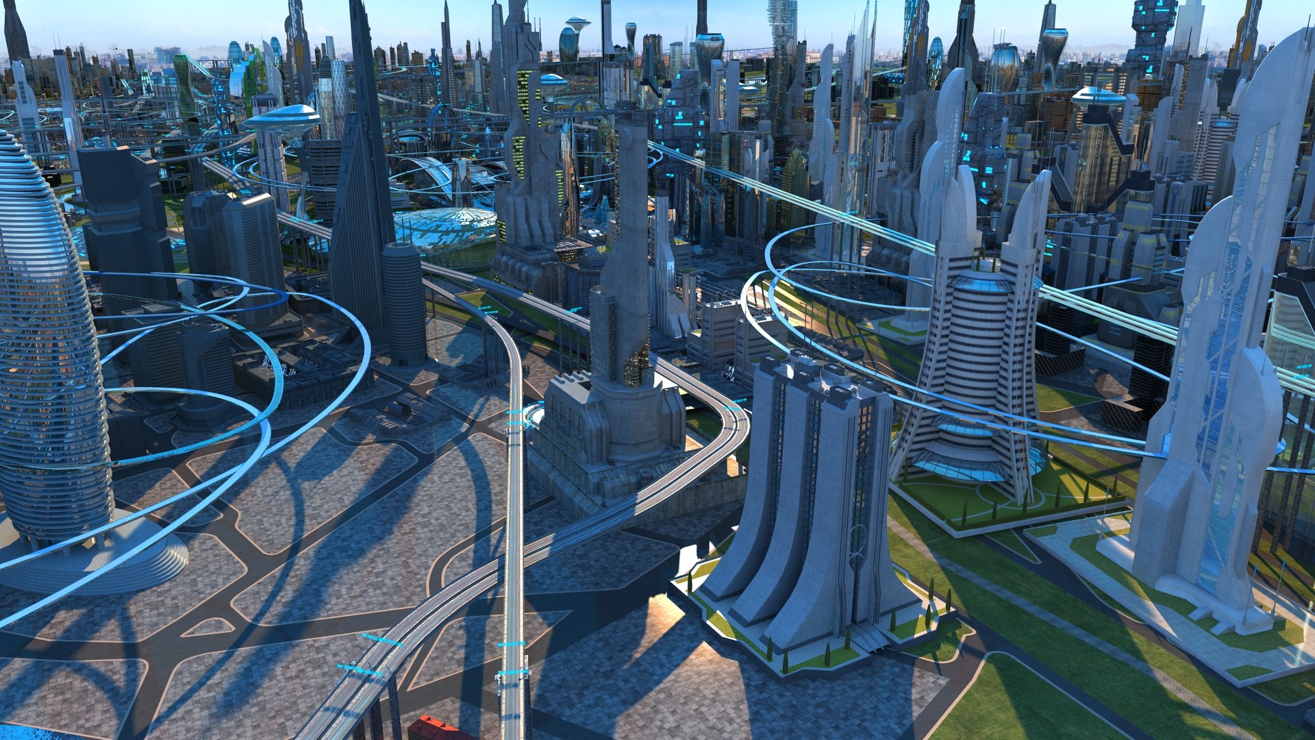 3D Future City - TurboSquid 1964466