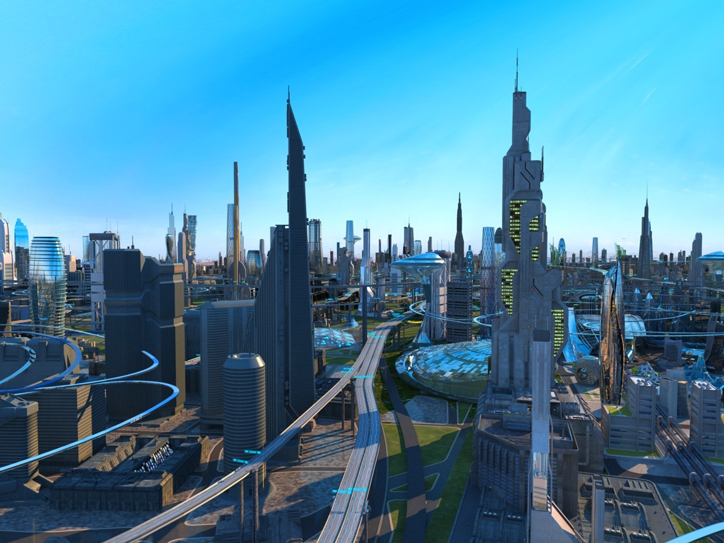 3D Future City - TurboSquid 1964466