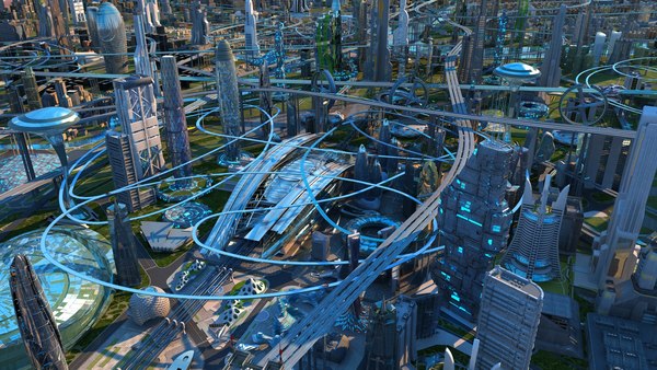 3D Future city - TurboSquid 1964466